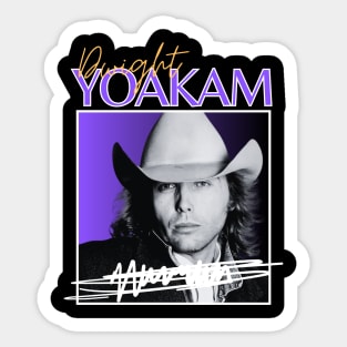 Dwight yoakam///original retro Sticker